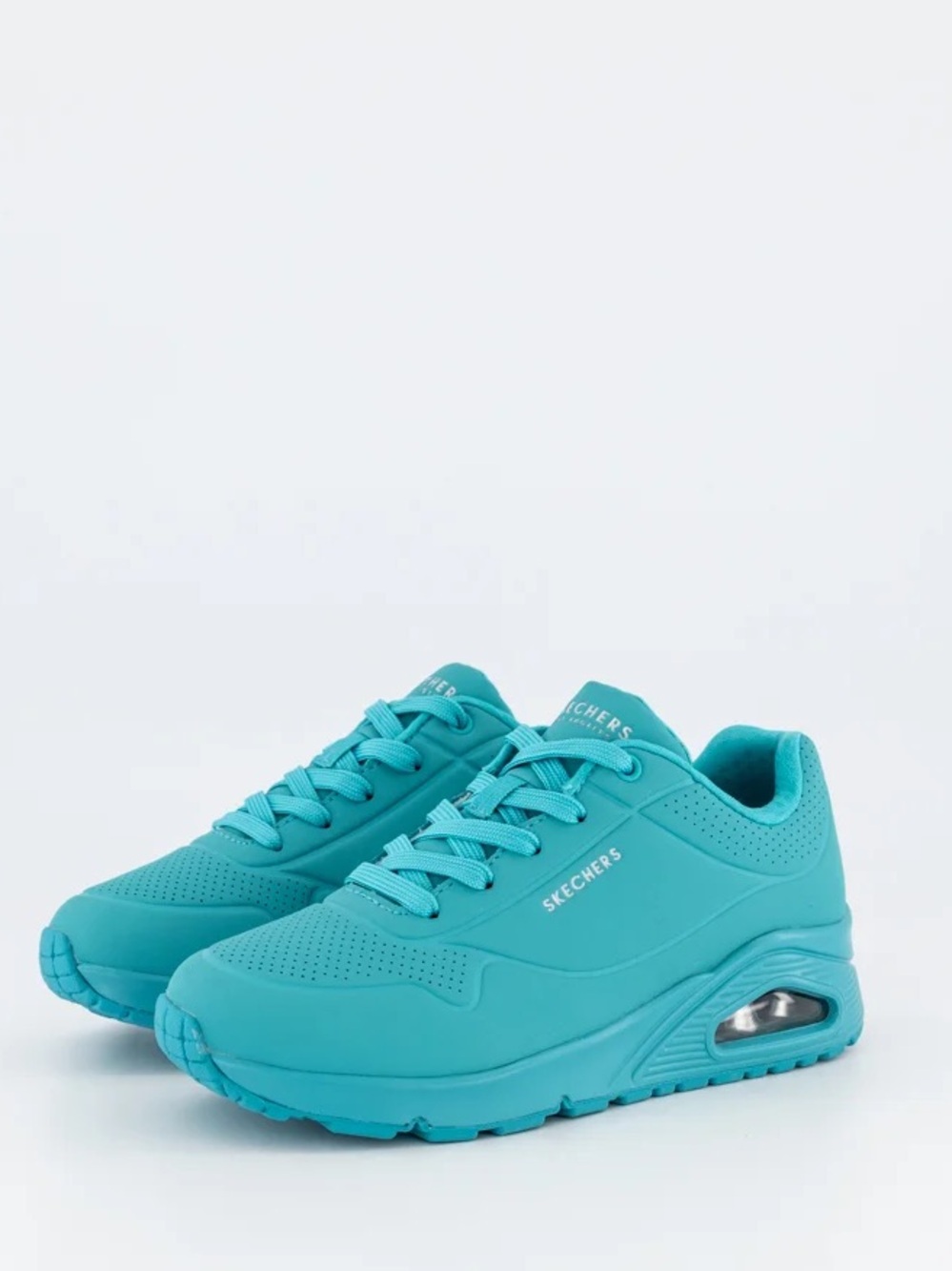 Skechers Women's Turquoise Lace-Up Air-Cushion Sneakers